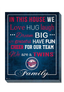 Minnesota Twins In This House 16x20 Wall Art