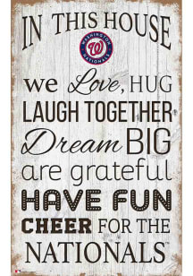 Washington Nationals In This House 11x19 Sign