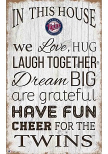 Minnesota Twins In This House 11x19 Sign