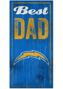 Los Angeles Chargers Best Dad Sign