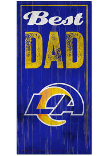 Los Angeles Rams Best Dad Sign