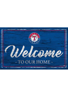 Texas Rangers Welcome to our Home 6x12 Sign