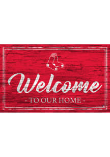 Boston Red Sox Welcome to our Home 6x12 Sign