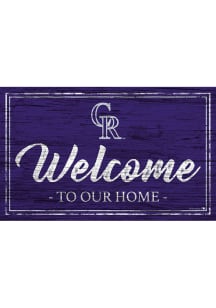 Colorado Rockies Welcome to our Home 6x12 Sign