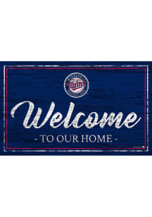 Minnesota Twins Welcome to our Home 6x12 Sign