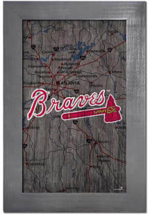 Atlanta Braves City Map Sign