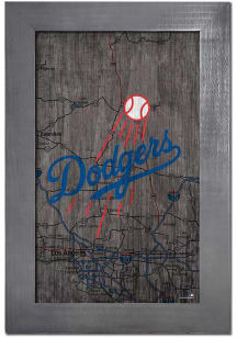 Los Angeles Dodgers City Map Sign