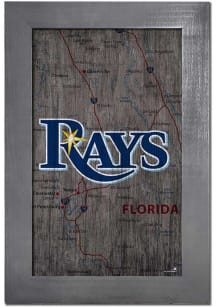 Tampa Bay Rays City Map Sign