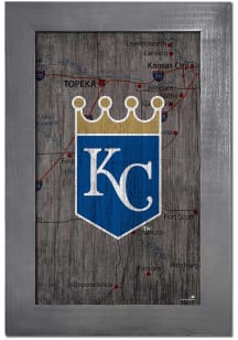 Kansas City Royals City Map Sign