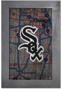 Chicago White Sox City Map Sign