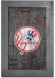 New York Yankees City Map Sign