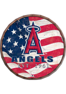 Los Angeles Angels Flag 24 Inch Barrel Top Sign