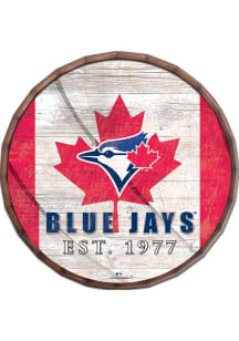 Toronto Blue Jays Flag 24 Inch Barrel Top Sign