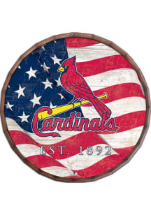 St Louis Cardinals Flag 24 Inch Barrel Top Sign