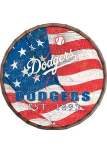 Los Angeles Dodgers Flag 24 Inch Barrel Top Sign