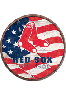 Boston Red Sox Flag 24 Inch Barrel Top Sign