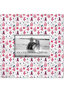 Los Angeles Angels Floral Pattern Picture Frame