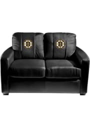 Boston Bruins Faux Leather Love Seat