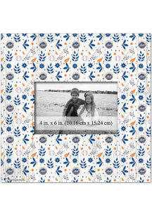 New York Mets Floral Pattern Picture Frame