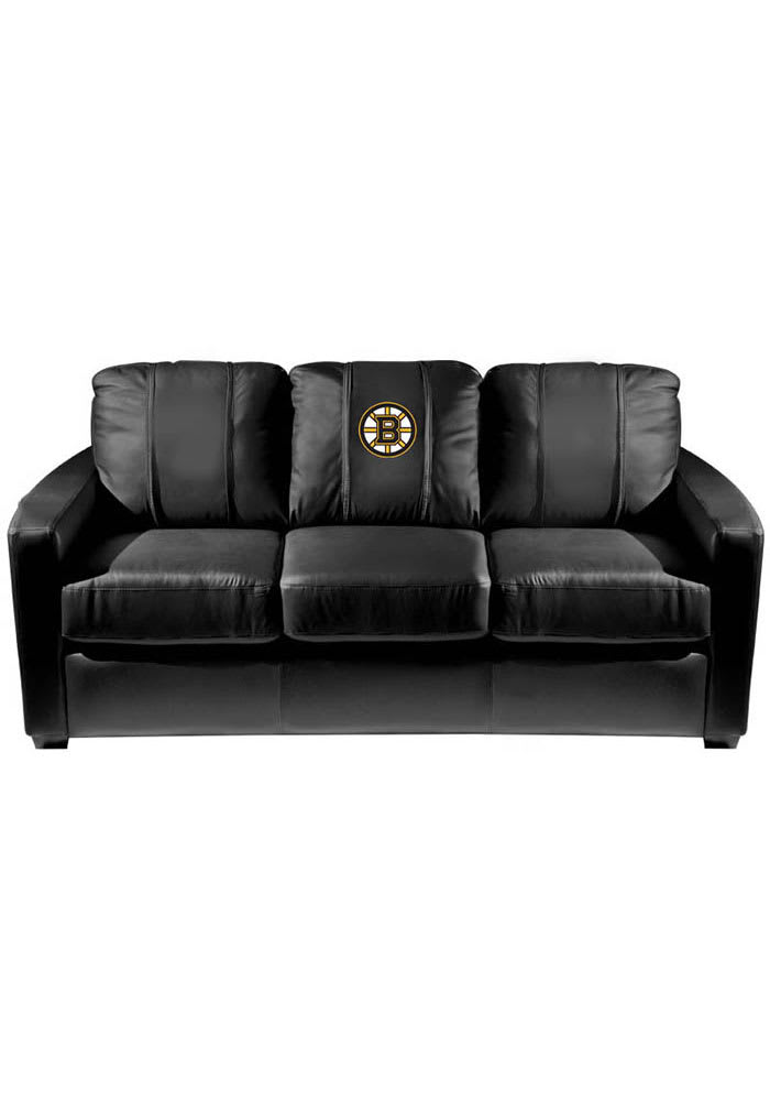 Boston Bruins Faux Leather Sofa