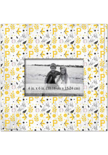 Pittsburgh Pirates Floral Pattern Picture Frame