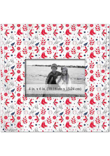 Boston Red Sox Floral Pattern Picture Frame