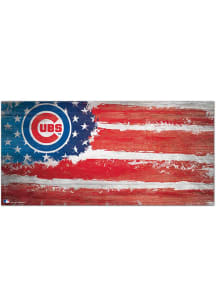 Chicago Cubs Flag 6x12 Sign