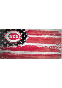 Cincinnati Reds Flag 6x12 Sign