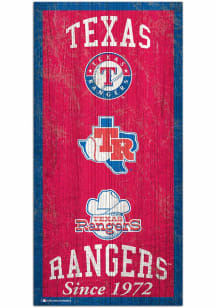 Texas Rangers Heritage 6x12 Sign