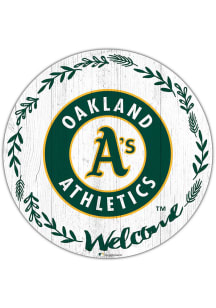 Oakland Athletics Welcome Circle Sign
