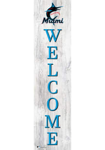 Miami Marlins 48 Inch Welcome Leaner Sign