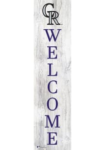 Colorado Rockies 24 Inch Welcome Leaner Sign