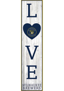 Milwaukee Brewers 48 Inch Love Leaner Sign