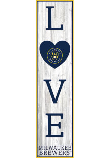 Milwaukee Brewers 24 Inch Love Leaner Sign
