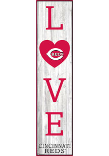 Cincinnati Reds 24 Inch Love Leaner Sign