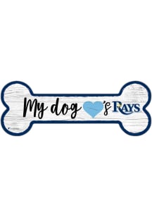 Tampa Bay Rays Dog Bone 6x12 Sign