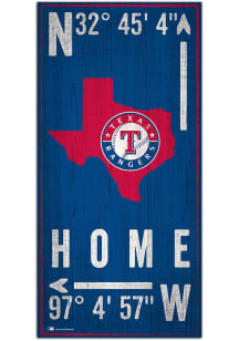 Texas Rangers Coordinate Sign