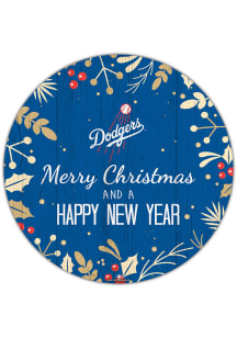 Los Angeles Dodgers Merry Christmas and New Year Circle Sign
