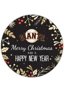 San Francisco Giants Merry Christmas and New Year Circle Sign