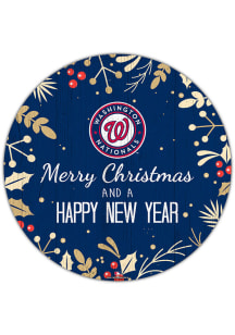 Washington Nationals Merry Christmas and New Year Circle Sign
