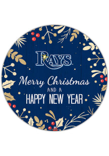 Tampa Bay Rays Merry Christmas and New Year Circle Sign