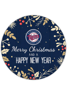 Minnesota Twins Merry Christmas and New Year Circle Sign