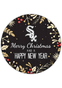 Chicago White Sox Merry Christmas and New Year Circle Sign