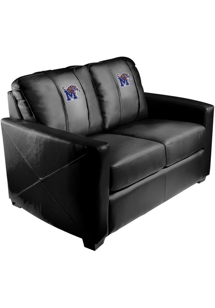 Memphis Tigers Faux Leather Love Seat