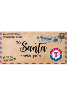 Texas Rangers To Santa Sign