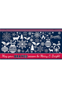 Atlanta Braves Merry and Bright Sign
