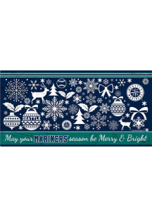 Seattle Mariners Merry and Bright Sign