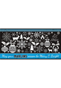 Miami Marlins Merry and Bright Sign