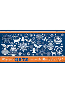 New York Mets Merry and Bright Sign