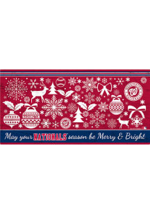 Washington Nationals Merry and Bright Sign